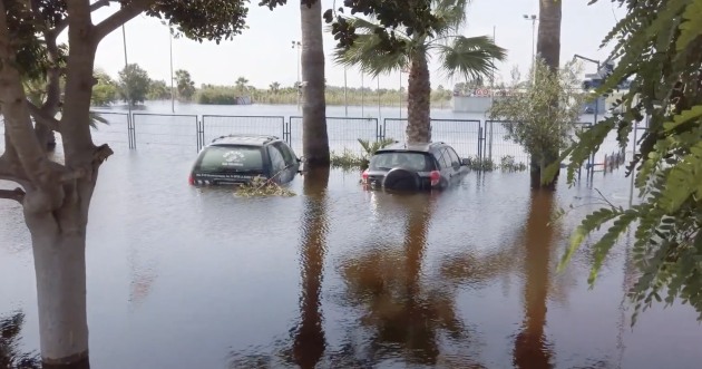 Flooded cars img still from ANCAP Youtube movie