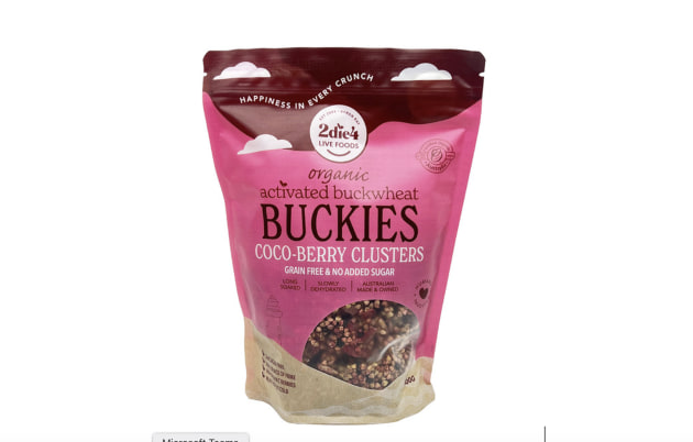 2die4 Live Foods Activated Organic Buckies – Coco-Berry:  Editor’s Choice + Bronze Medal, Best Vegan at the 2025 Clean + Conscious Awards. (Image: Honest to Goodness)