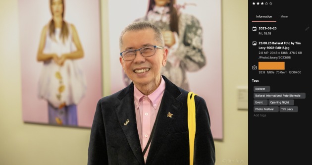 You can look at images in the Synology Photos App which can show image metadata. You can also search via Tags or Keywords you have entered via other software such as Bridge or Lightroom. Image: Tim Levy