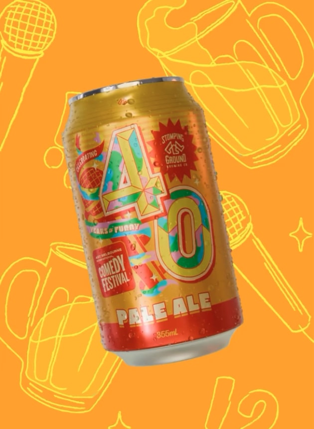 Stomping Ground has launched a new beer to celebrate 40 years of the Melbourne International Comedy Festival.
Source: Stomping Ground