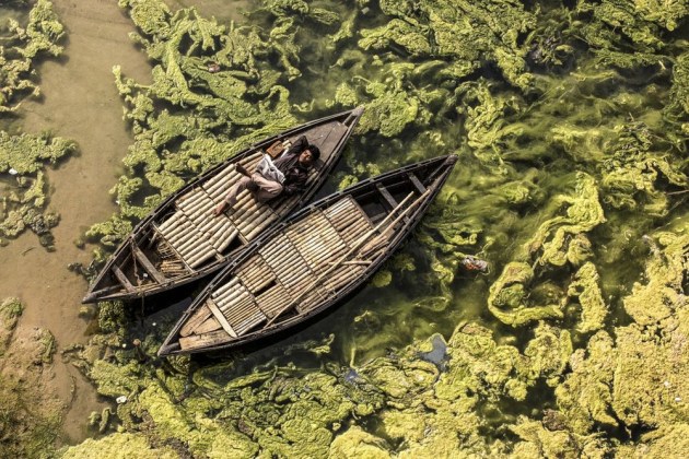 A finalist in the Travel category – a boatman in India (Credit: Debashis Mukherjee)
