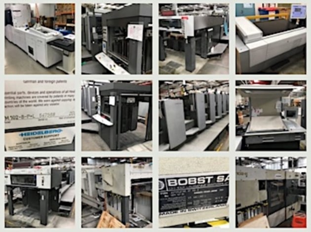 Some of the machinery up for auction.