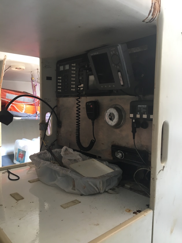 Here is the rotted sumo on the nav. table.