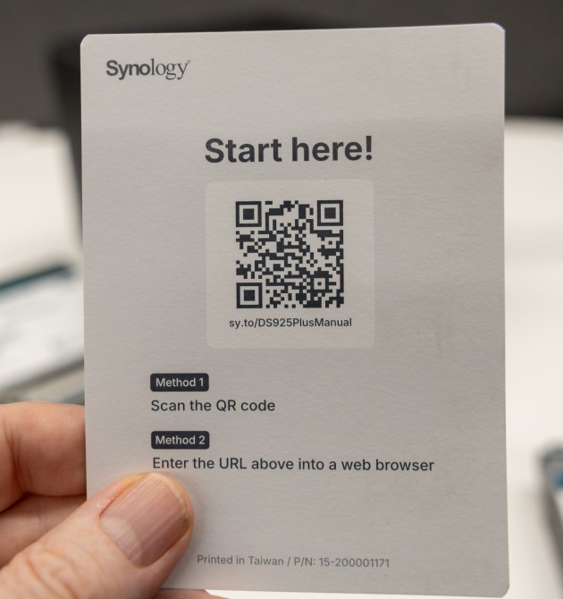 Setting up the system is as simple as following steps on your phone via the Synology website. Photo: Tim Levy