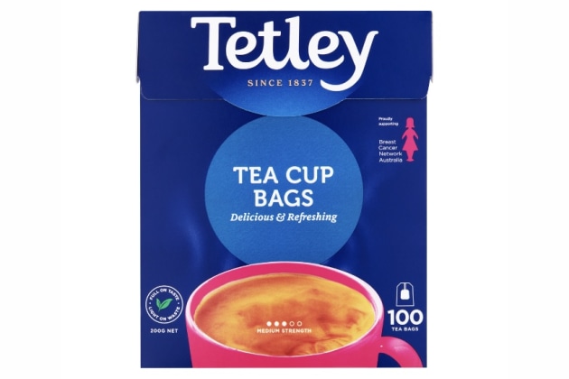Tetley & BCNA Limited-Edition Pink Pack of Tetley Tea