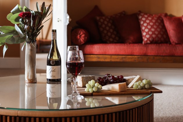 Cheese and wine, Bernacchi House. Image supplied