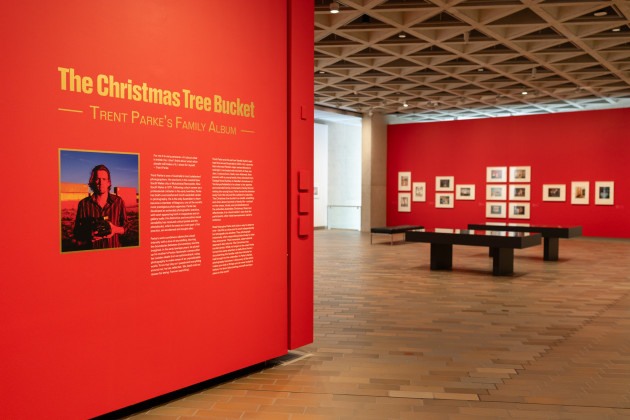 Trent Parke &ndash; The Christmas Tree Bucket exhibition at NGA 2025. Photo: Tim Levy
