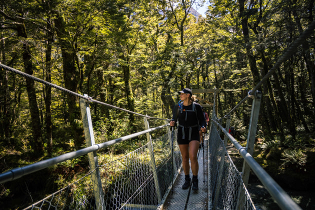 Arriving at the lodge on day three.
