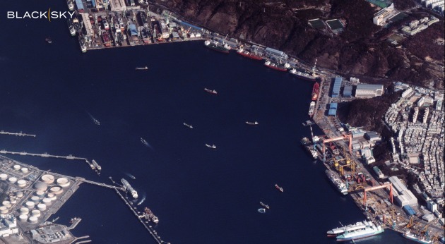 Extreme high off-nadir image | Port of Ulsan, South Korea | 7 December 2025.
Credit: BlackSky