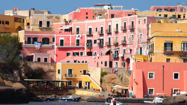 Ventotene. Photo Mariner Boating Holidays.