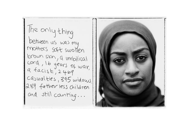 Walat Barka, Melbourne Australia 2015. This image is part of the “Beyond Borders” project by the MAP group. The project documents the unique experiences of asylum seekers and refugees seeking a safer life under exceptionally challenging circumstances. Coming from a range of countries including Burma, Afghanistan, Vietnam, Jordan, Colombia, Iran and Somalia, Sri Lanka, South Sudan, Palestine, Dagestan, Somalia, Congo, Uganda, Thailand and Syria, Beyond Borders highlights the participants’ multifaceted stories. 
Inkjet print from Polaroid 665. © Tobias Titz.