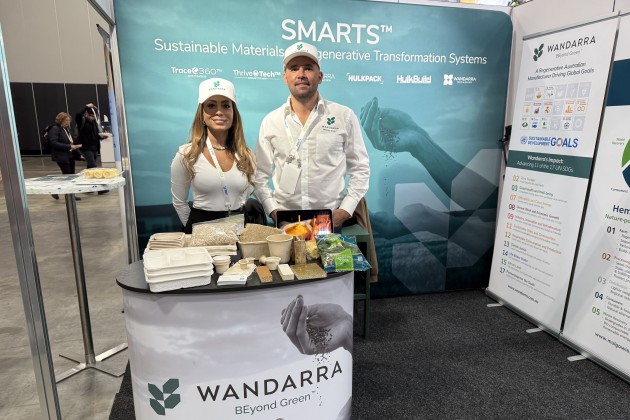Representing Wandarra at ReGen: Nesli Atac (left) with Ramone Close.  .