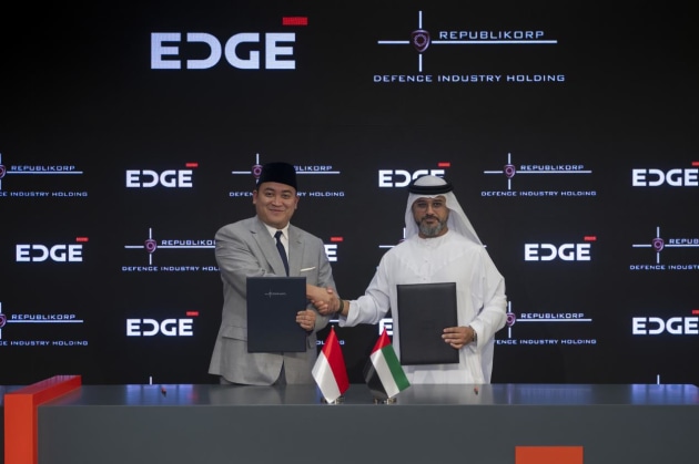 Edge has signed a cooperation agreement with Republikorp, an Indonesian defence holding company, during the Dubai Airshow 2025.

Credit: Edge / Republikorp