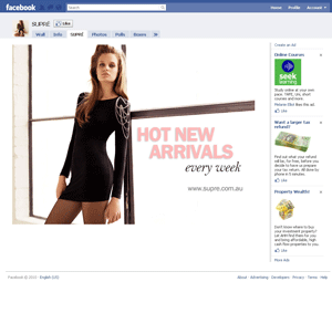 Facebook down under