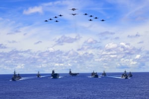 Trilateral exercises in the Philippine Sea