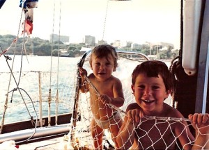 No lifejackets for these kids, living aboard for 10 years