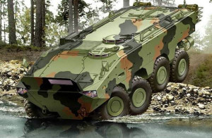 The new amphibious armoured vehicle VBA