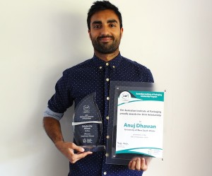 Congratulations from the AIP, Anuj K Dhawan