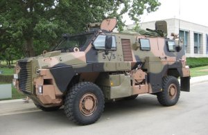 Damaged Bushmasters for War Memorial