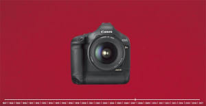 The evolution of 30 years of Canon EOS cameras