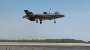 First vertical takeoff for F-35B