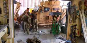 Containerised workshop for FOBs