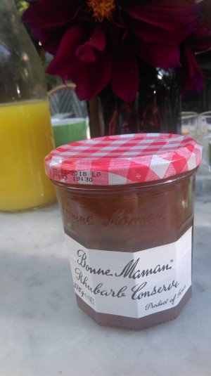 Jam brand serves mums a rhubarb treat