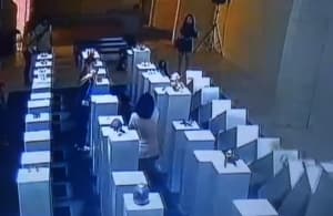 Woman destroys $200,000 worth of art for a selfie