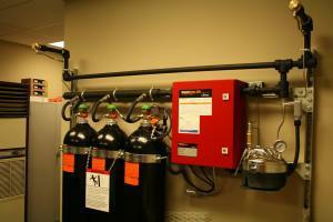 Hybrid technology used in fire suppression