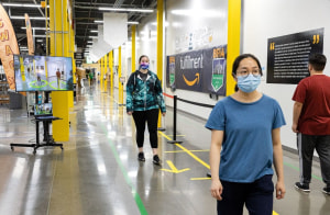 Amazon Australia unleashes social-distancing tech in warehouses