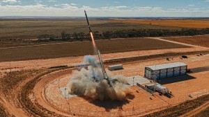 AtSpace Australian-made A01 rocket blasts off