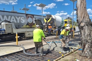 Low carbon concrete mix 