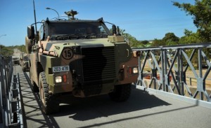 Testing the Bushmaster's anti-IED protection