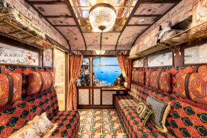 Camilla takes train carriage, champagne bar to Parramatta