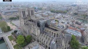 Drone footage reveals damage from Notre Dame Cathedral fire