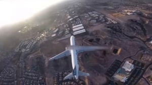 Drone pilot causes outrage with flight above airliner