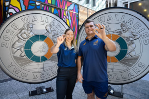 Rebel salutes rugby teams with coin release