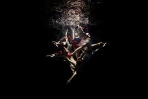 Dion Lee creations submerged in water for 4 hours