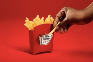 Heinz launches fry box with ketchup compartment