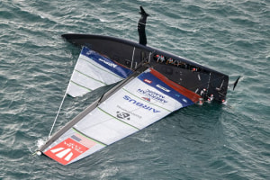 Spectacular capsize as NYYC goes 0-4 in the Prada Cup
