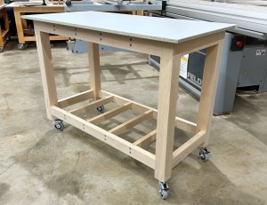 Making mobile work tables