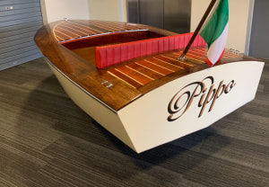 Marco Grasso's miniature Riviera sports boat