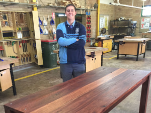 Miles Lush's Recycled Timber Dining Table