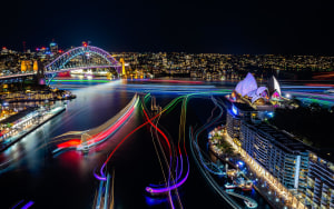 Drones plummet from the sky as Vivid Sydney halts display
