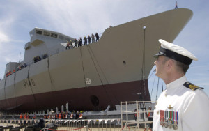 HMNZS Otago sets sail for New Zealand
