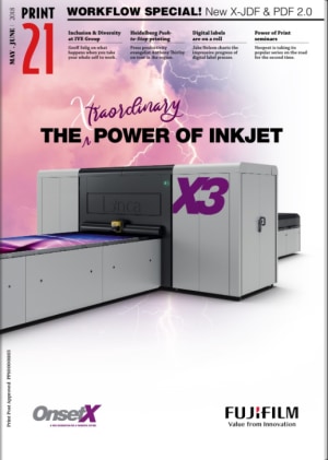 Workflow and inkjet star in latest 'Xtraordinary' Print21 magazine