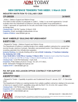 ADM Premium Tenders 05 March 2026