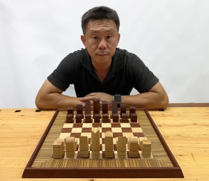 How to make a veneered chessboard