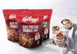 Kellogg’s launches high protein granola range