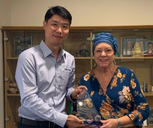 Julie Thomas receives lifetime achievement recognition from Car-O-Liner